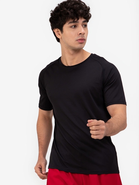 

ZALORA ACTIVE Men Black Back Vent Panel T-Shirt