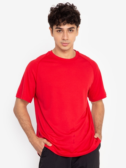 

ZALORA ACTIVE Men Red Raglan Sleeves Oversized T-shirt