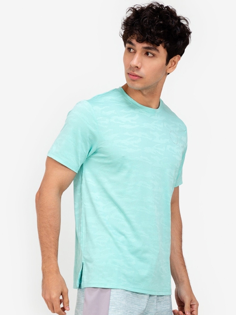 

ZALORA ACTIVE Men Turquoise Blue T-shirt