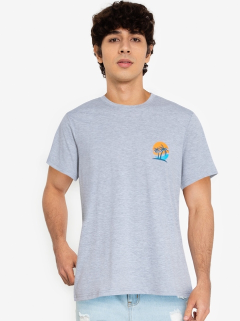 

ZALORA BASICS Men Grey T-shirt