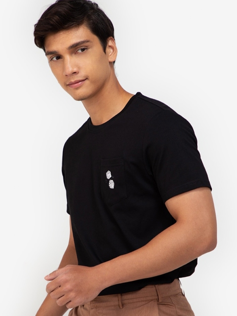 

ZALORA BASICS Men Black T-shirt