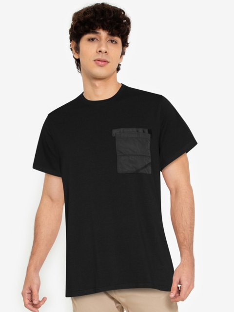 

ZALORA BASICS Men Black T-shirt