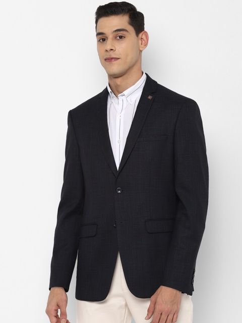 

Allen Solly Men Black Solid Single-Breasted Slim-Fit Blazer