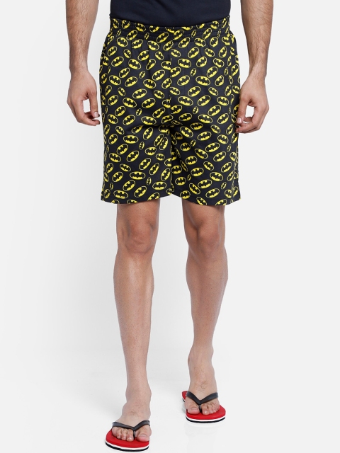 

Free Authority Men Black Cotton Printed Batman Shorts