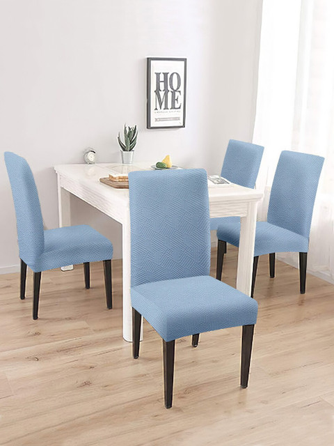 

Cortina Set Of 4 Silver-Coloured Textured Chair Covers
