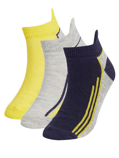 

DeFacto Boys Pack of 3 Patterned Ankle-Length Socks, Navy blue