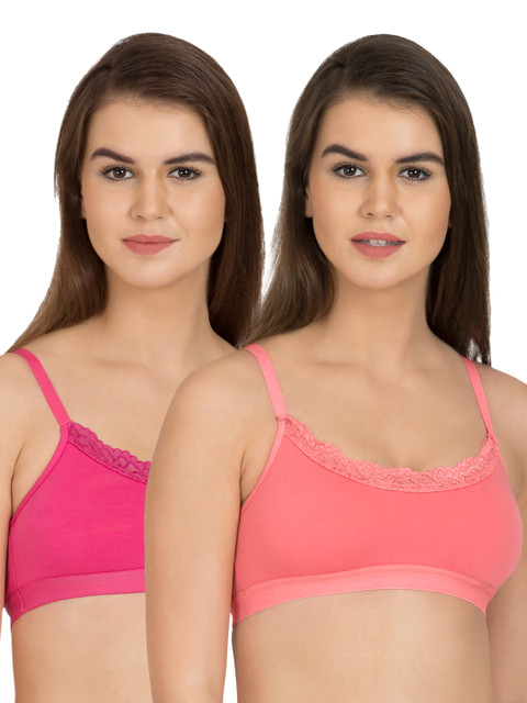 

Tweens Pack of 2 Sports Bras TW274, Pink