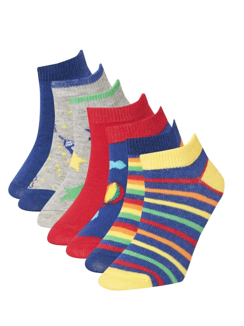 

DeFacto Boys Pack of 7 Ankle-Length Socks, Multi