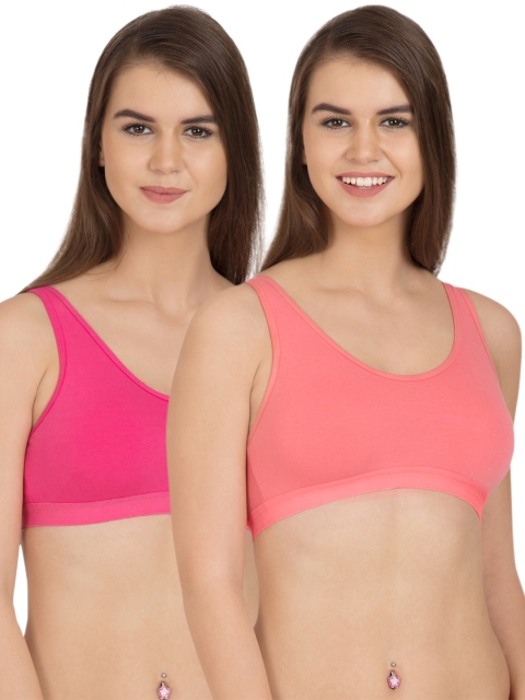 

Tweens Pack of 2 Sports Bras TW277, Pink