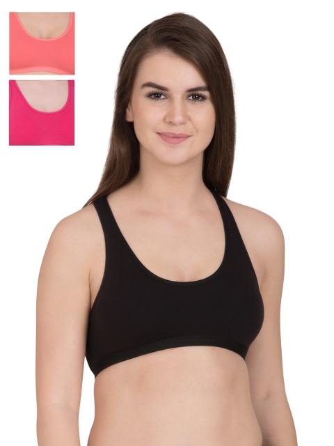 

Tweens Pack of 3 Sports Bras TW273, Pink