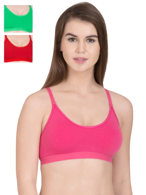 

Tweens Pack of 3 Sports Bras TW275, Pink