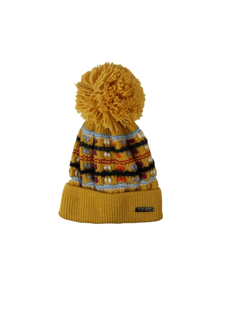 

iSWEVEN Unisex Yellow Woolen Beanie