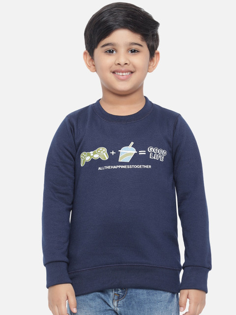 

Kotty Boys Blue Printed Sweatshirt
