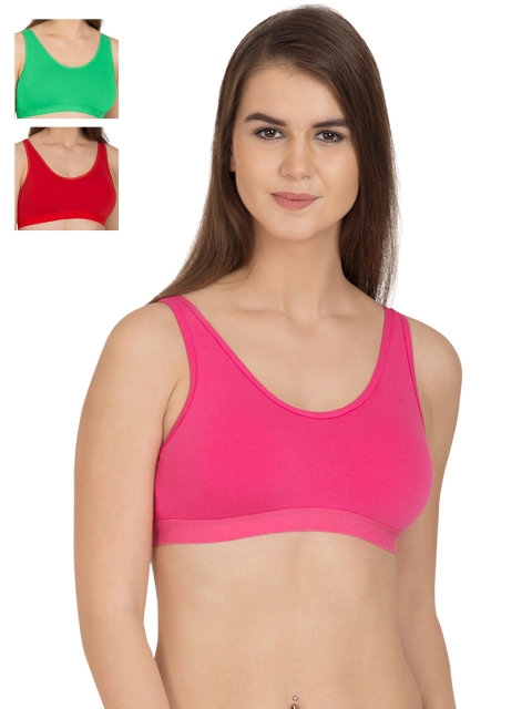 

Tweens Pack of 3 Sports Bras TW277, Pink