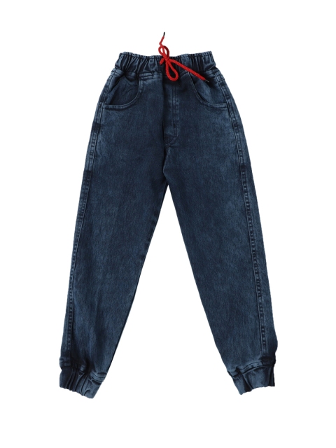 

CREMLIN CLOTHING Unisex Kids Grey Highly Distressed Jeans
