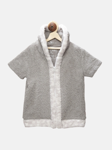 

First Kick Boys Grey Hooded Sweatshirt