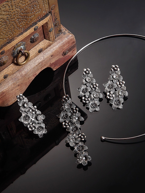 

Arrabi Oxidised Silver-Toned Jewellery Set, Metallic