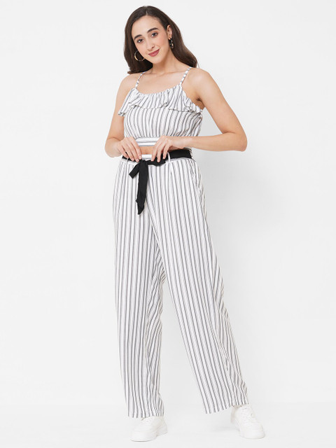 

PAPA BRANDS Women White Striped Co-ord Set