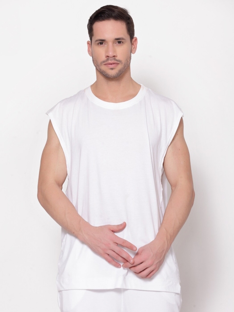 

I Am Animal Men White Organic Cotton Loose T-shirt