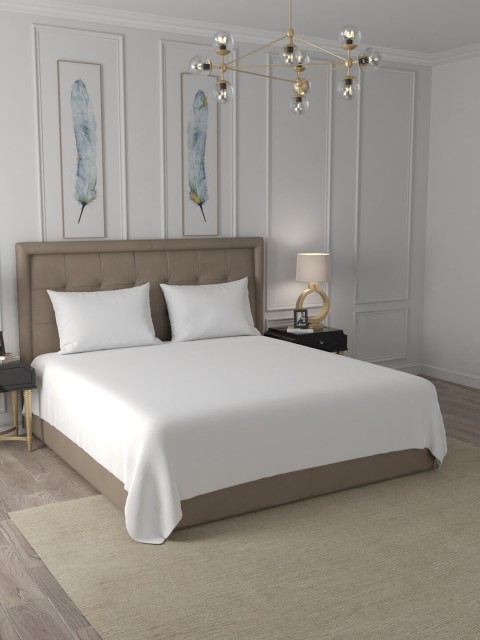 

Livpure Smart White Premium Cotton 300 TC King Bedsheet with 2 Pillow Covers