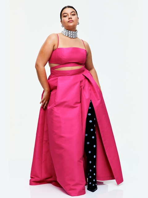 

H&M Women Pink Two-Piece Dress