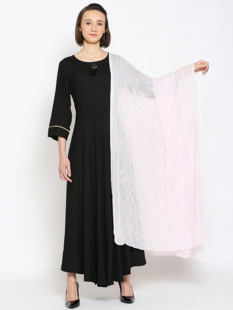 

Dupatta Bazaar Pink Embroidered Dupatta