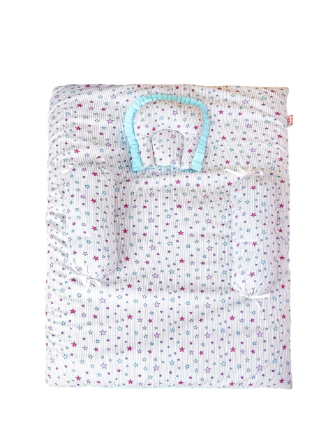 

Enfance Infant Grey & White Printed Cotton Bedding Set