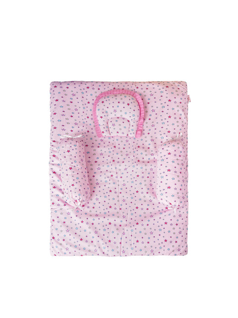 

Enfance Infant Kids Pink & Blue Printed Cotton Bedding Set