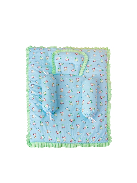 

Enfance Infant Kids Blue & White Printed Bedding Set