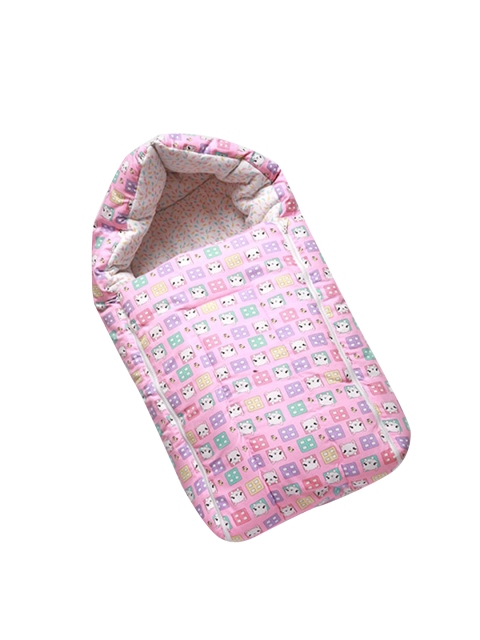 

Enfance Infant Kids Pink & Blue Printed Cotton Sleeping Bag