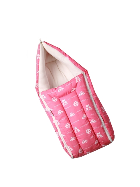 

Enfance Kids Pink & White Printed Sleeping Bag