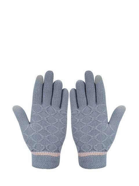 

LOOM LEGACY Woman Purple Acrylic Hand Gloves