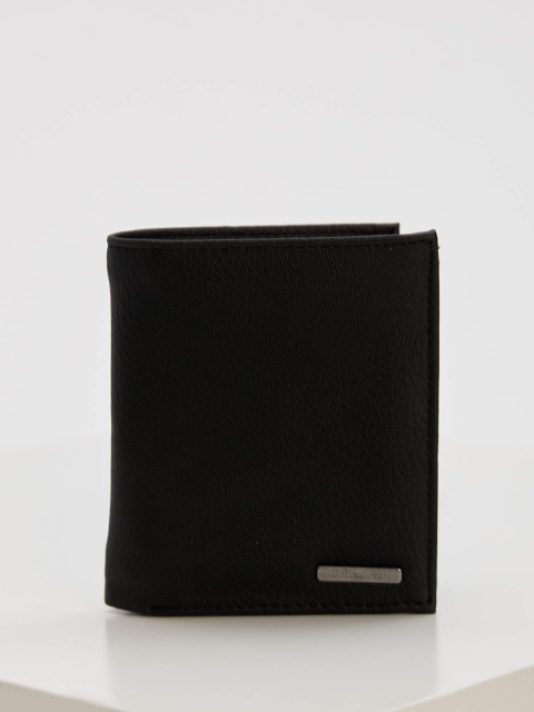 

DeFacto Men Black Solid Two Fold Wallet