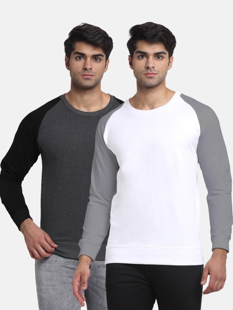 

Friskers Men Pack of 2 Multicoloured Sweatshirt, Multi