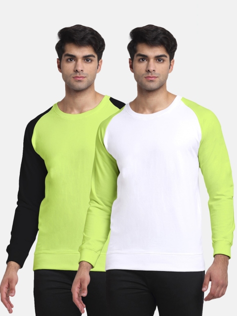 

Friskers Men Pack of 2 Colourblocked Sweatshirt, Multi