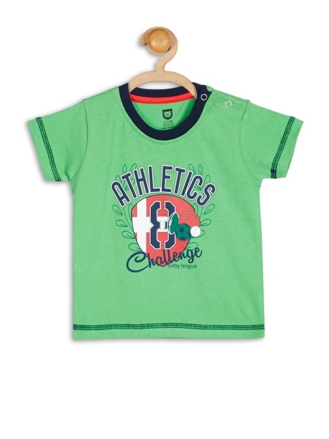 

612 league Boys Green Athletics 8 Challenge Printed Applique T-shirt