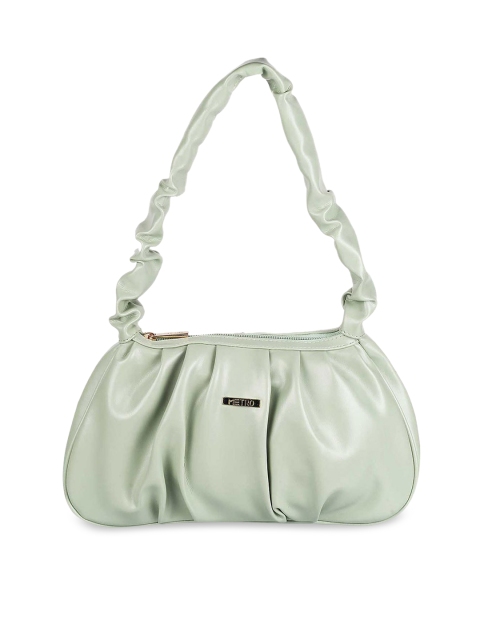 

Metro Green Solid Structured Shoulder Bag