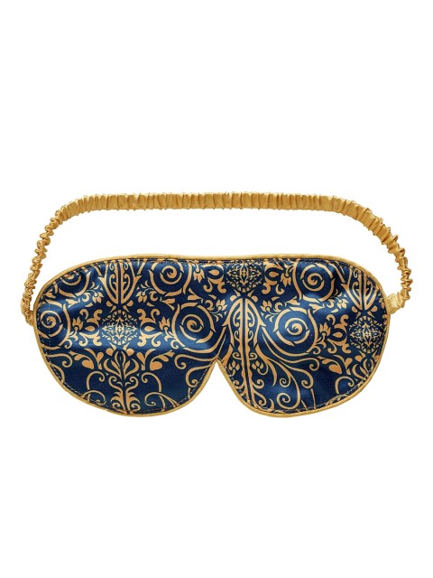 

DECOREALM Blue & Gold-Coloured Printed Eye Mask