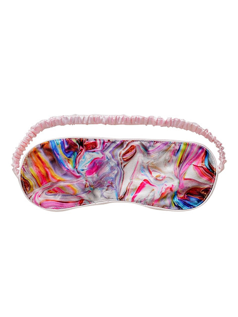 

DECOREALM Unisex Multicolored Printed Eye Mask, Pink