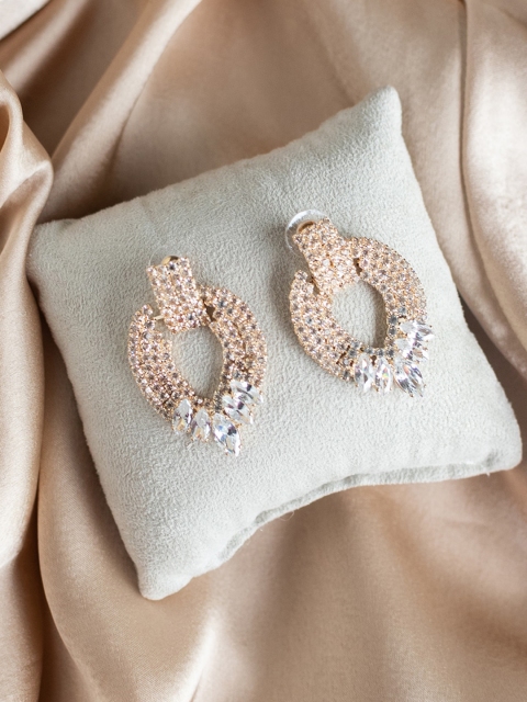 

Jewelz Rose Gold Contemporary Studs Earrings