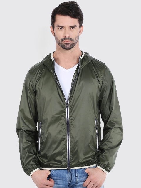 

Celio Olive Green Hooded Jacket