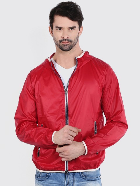 

Celio Red Hooded Jacket
