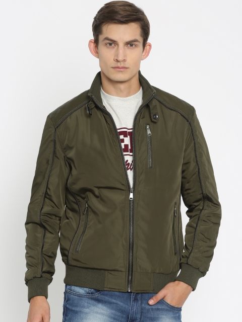 

Four One Oh Olive Green Bomber Jacket