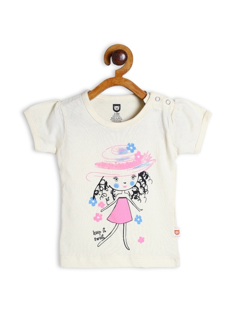 

612 league Off White Print Pure Cotton Top