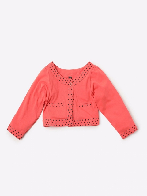 

612 league Coral Printed Top