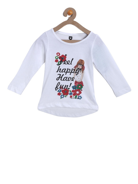 

612 league White Graphic Printed Top