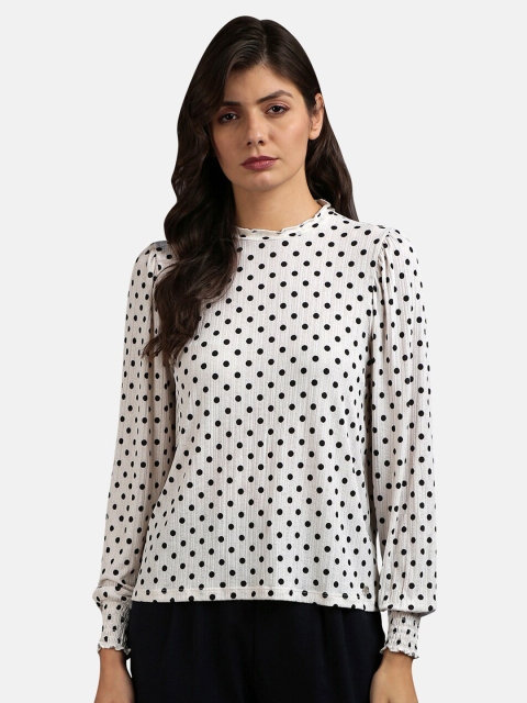 

UrGear White Print Crepe Top