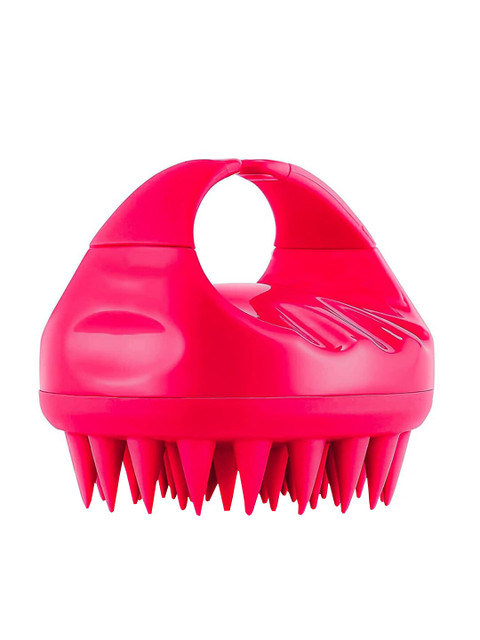 

Sanfe Selfly Premium Hair Scalp Massager With Long Soft Silicone Bristles for Hair Growth, Red