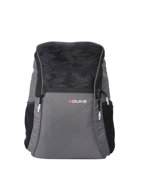 

Duke Unisex Grey & Black Backpack