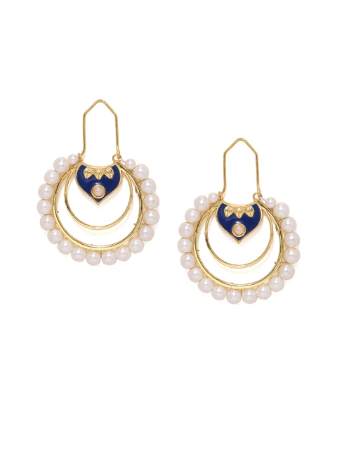 

Studio Voylla Nawabi Gold-Toned Drop Earrings